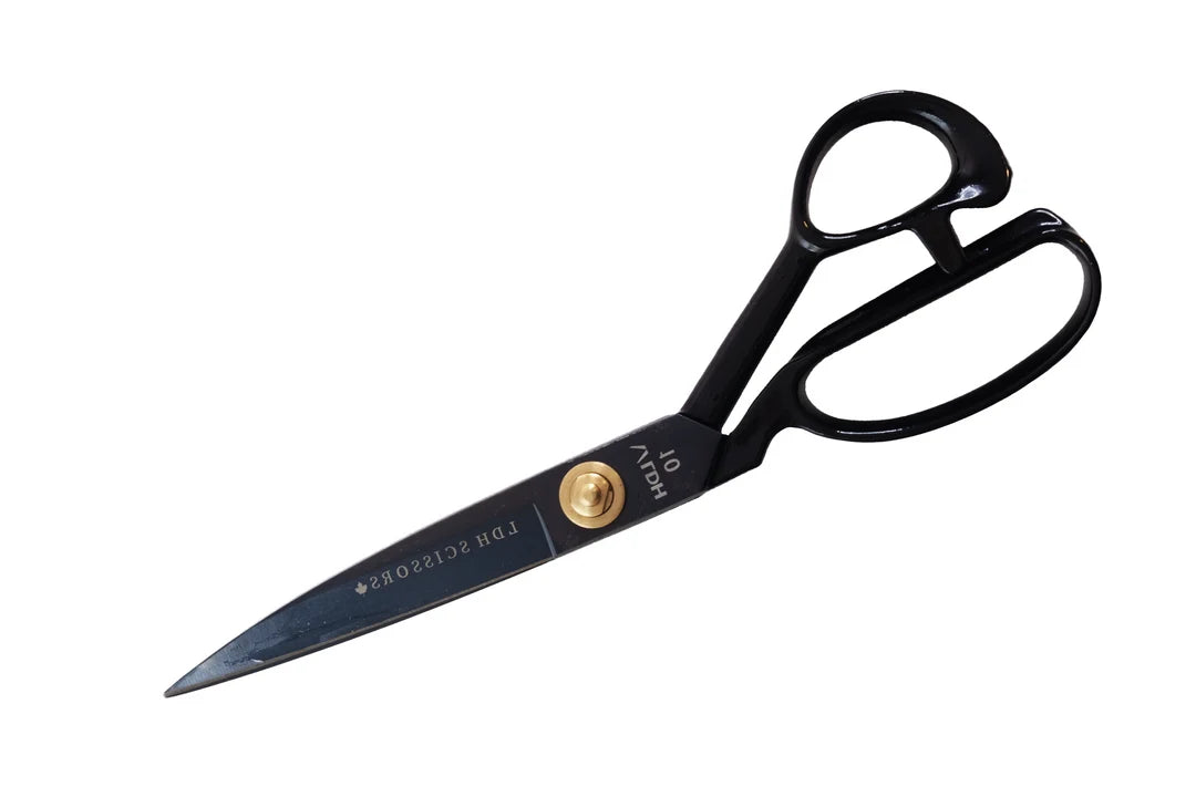 10" Midnight Edition Fabric Shears - Rubber Handle - LDH Scissors
