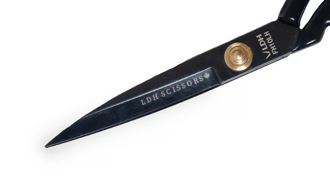 10" True Left - handed Midnight Edition Fabric Shears - LDH Scissors - Simplifi Fabric