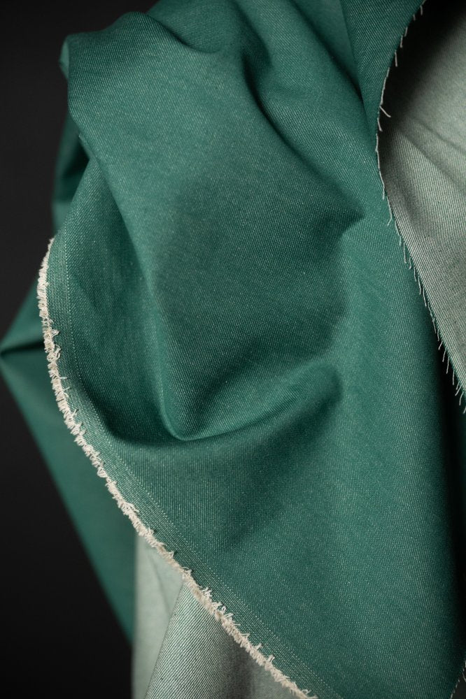 10oz Organic Cotton Denim - Jade Green - Merchant & Mills - Simplifi Fabric