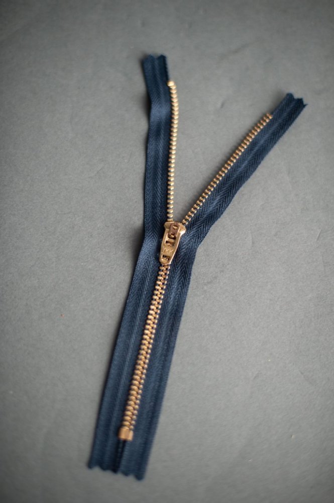 17.5cm Navy Jeans Zipper - Merchant & Mills - Simplifi Fabric