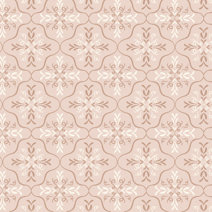 Frosted Lattice - Terracotta - Lisee Ree Designs - Midwinter Memories - Cloud 9 Fabrics - Organic Cotton Poplin