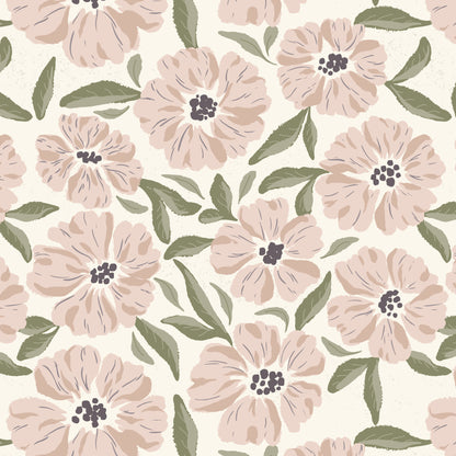 Ground Cover - Ivory - Lisee Ree Designs - Midwinter Memories - Cloud 9 Fabrics - Organic Cotton Poplin