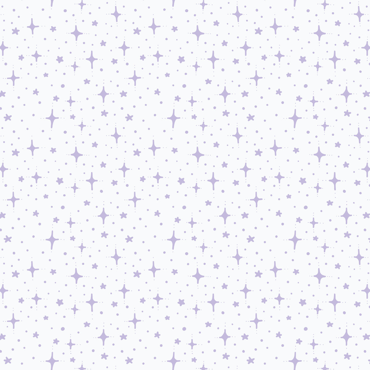 Starry Sky - White- Jojulein Design - Foxwood - Cloud 9 Fabrics - Organic Cotton Poplin