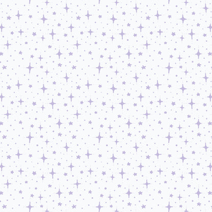 Starry Sky - White- Jojulein Design - Foxwood - Cloud 9 Fabrics - Organic Cotton Poplin