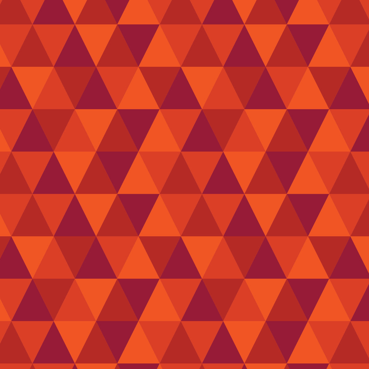 Triangles - Red/Orange - Jojulein Design - Foxwood - Cloud 9 Fabrics - Organic Cotton Poplin