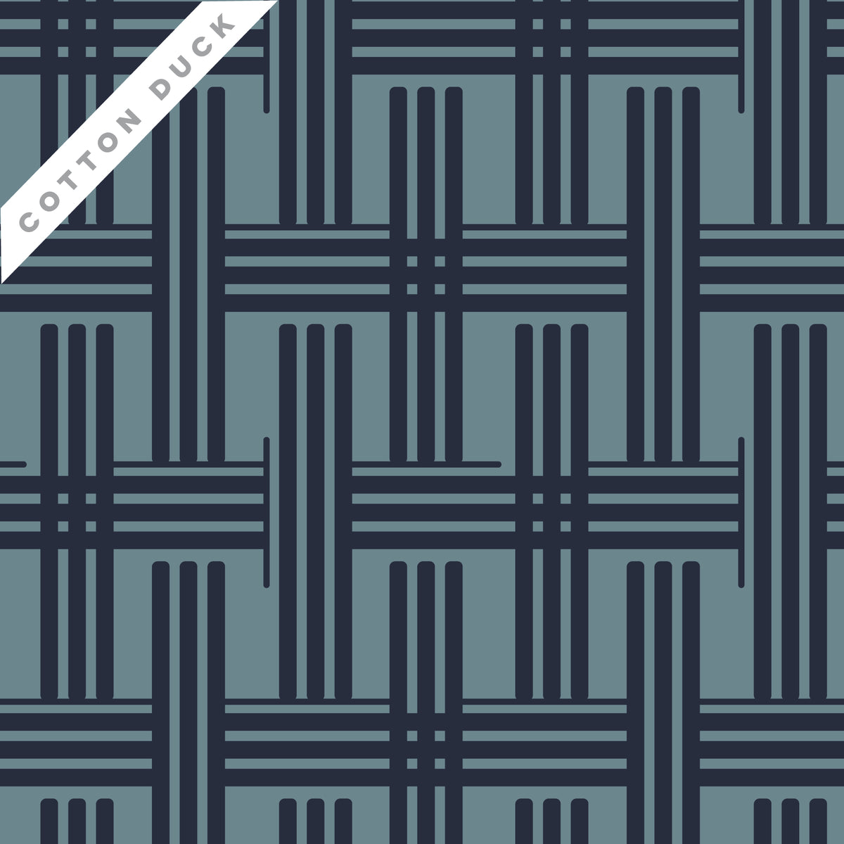 Rami - Blue - Amy MacCready - Elegant Estuaries - Cloud 9 Fabrics - Duck Canvas