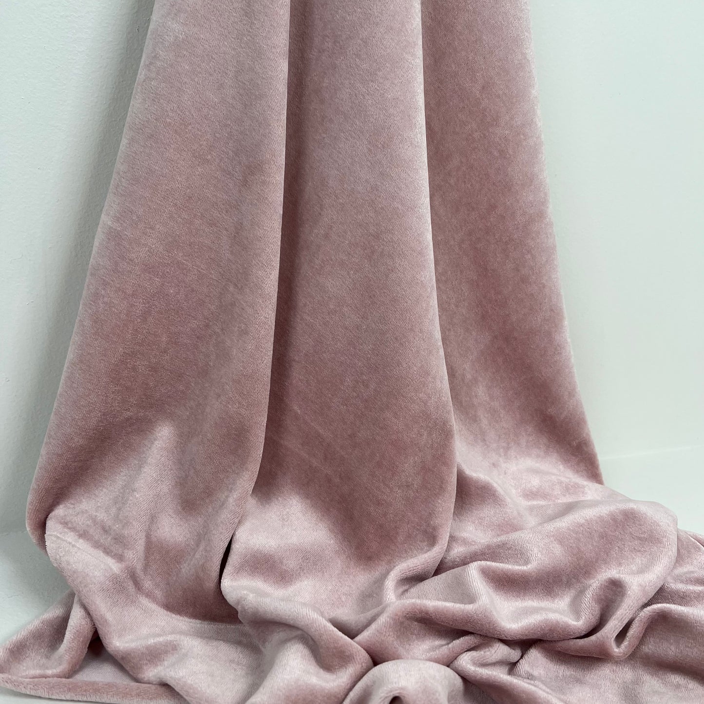 Bamboo Organic Cotton Velour - Rose Smoke