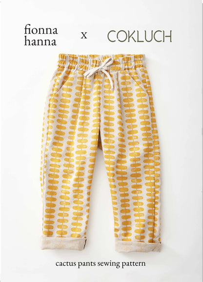 Cactus Pants Childrens Sewing Pattern - Fiona Hanna X Cokluch