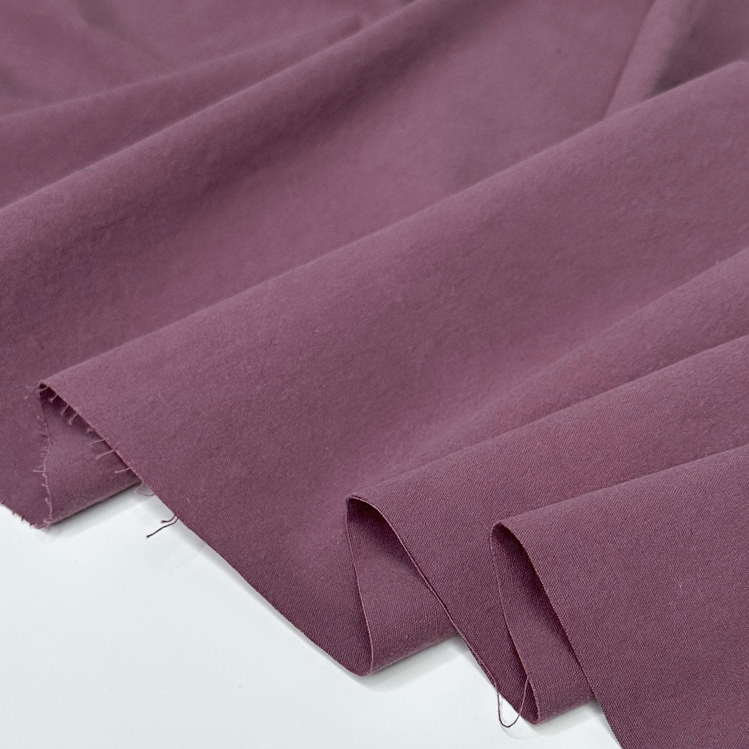 7oz Washed Organic Cotton Canvas - Plum - Simplifi Fabric