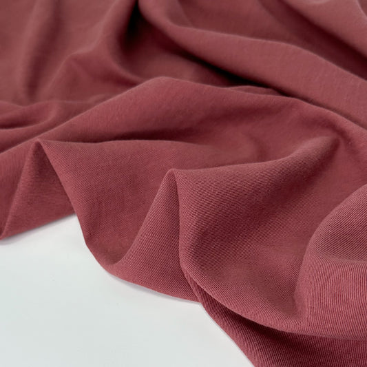 Linen Organic Cotton Twill - Dark Blush