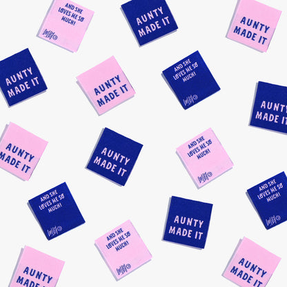 "Aunty Made It' " Woven Label Pack - Kylie And The Machine