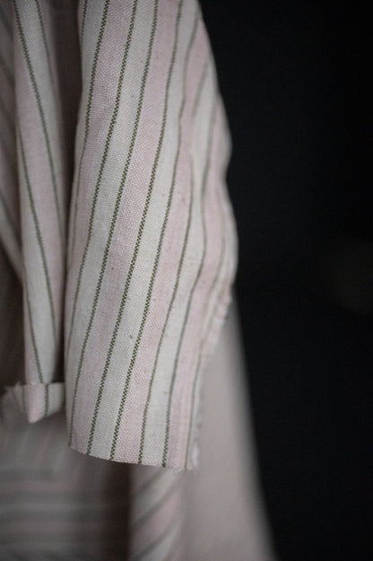 Pink Fir Stripe Handwoven Indian Cotton - Merchant & Mills