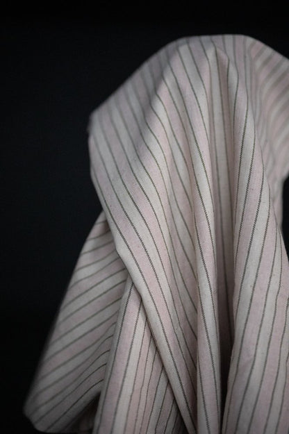 Pink Fir Stripe Handwoven Indian Cotton - Merchant & Mills