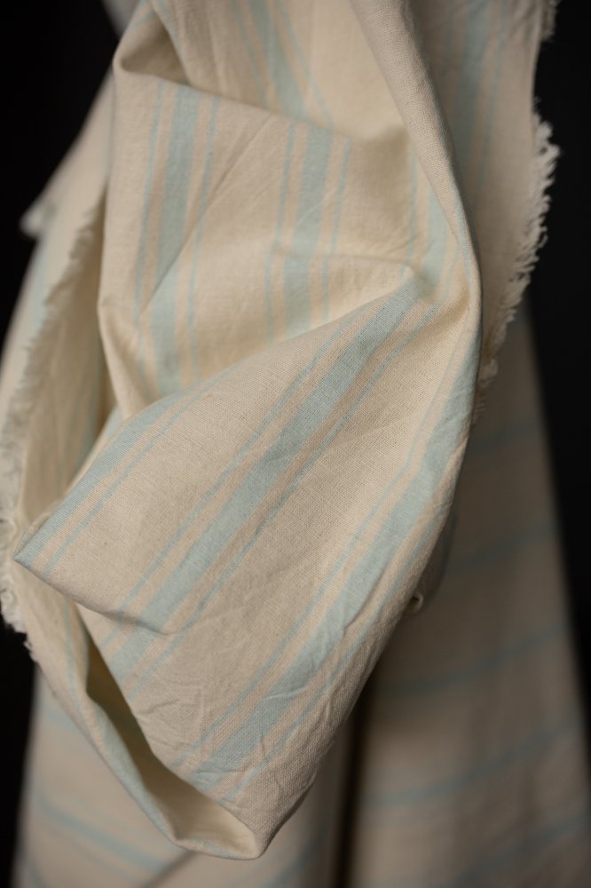 Sea Salt Swedish Stripe Cotton/Linen - Studio Faeger x Merchant & Mills