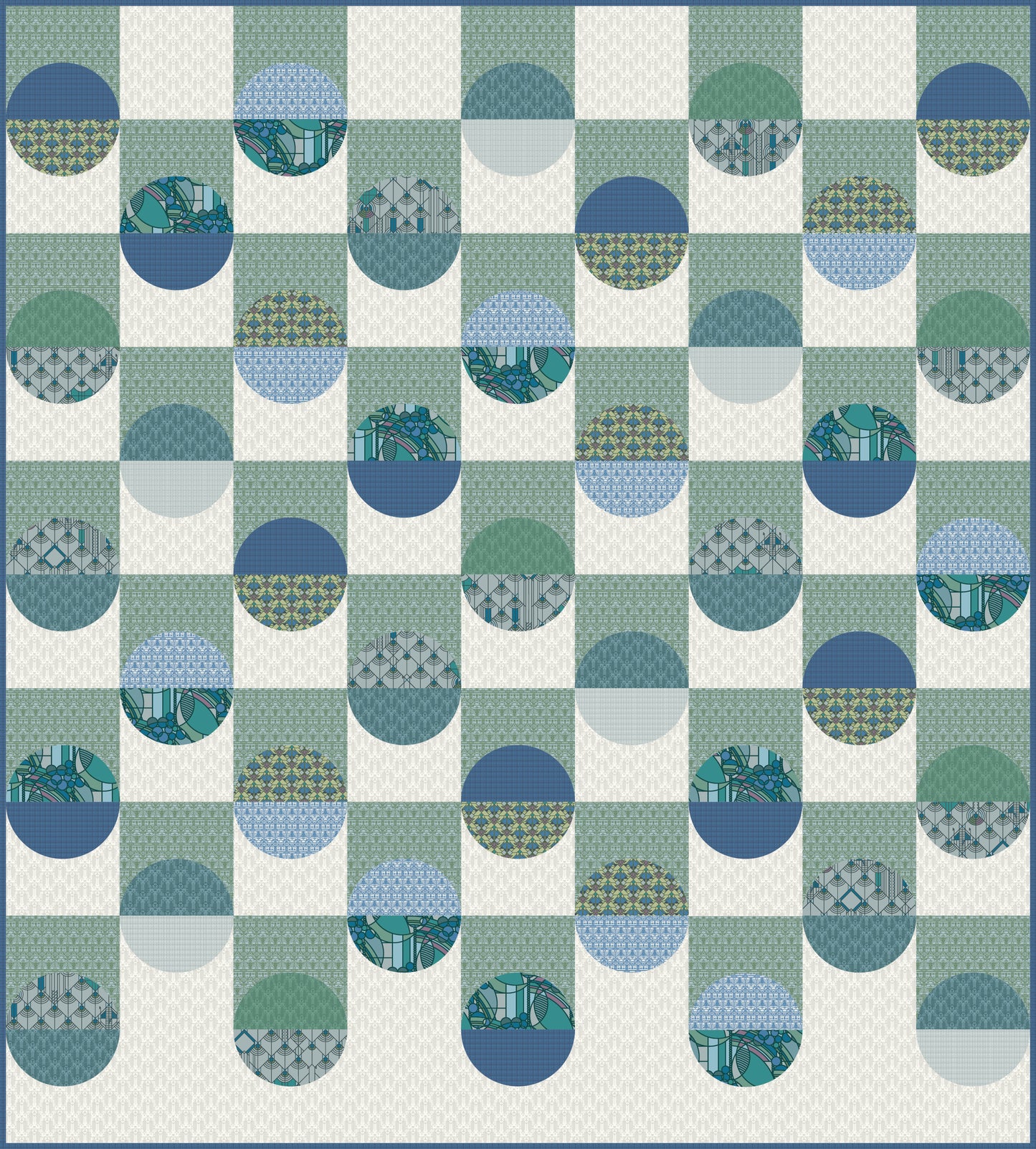 April Showers - Desert - Frank Lloyd Wright - Cloud 9 Fabrics - Poplin