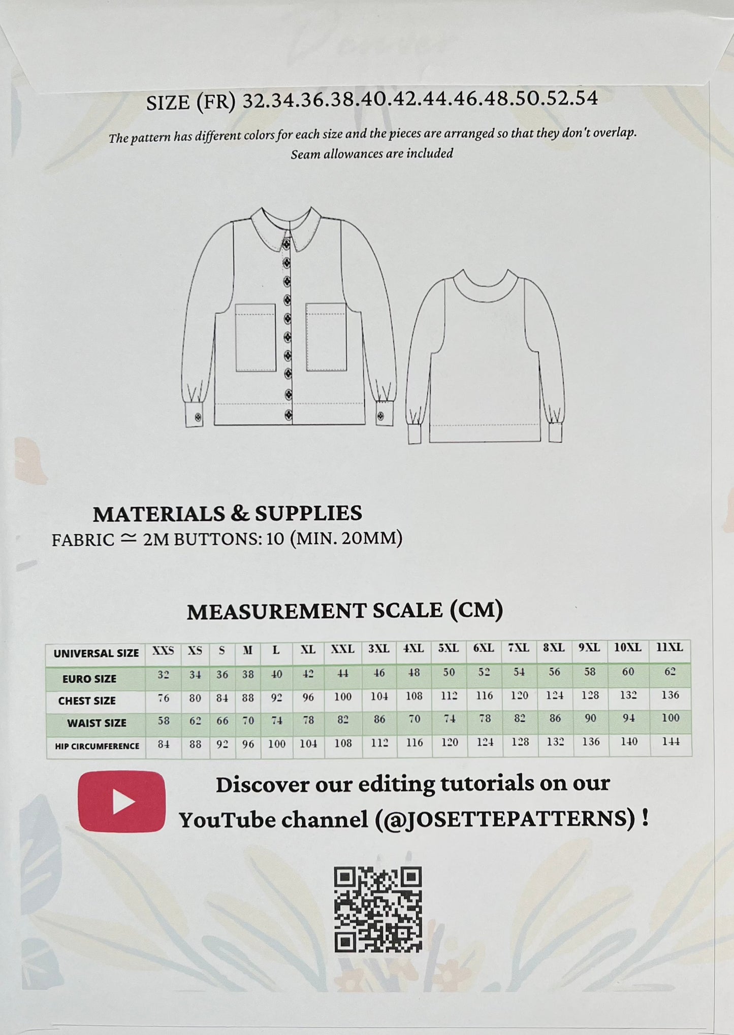 Denver - Womens Jacket - Josette Patterns