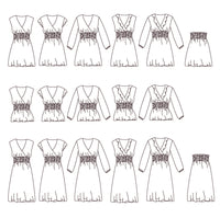Sifnos Blouse, Dress or Skirt Sewing Pattern - Ladies 32/52 - Ikatee