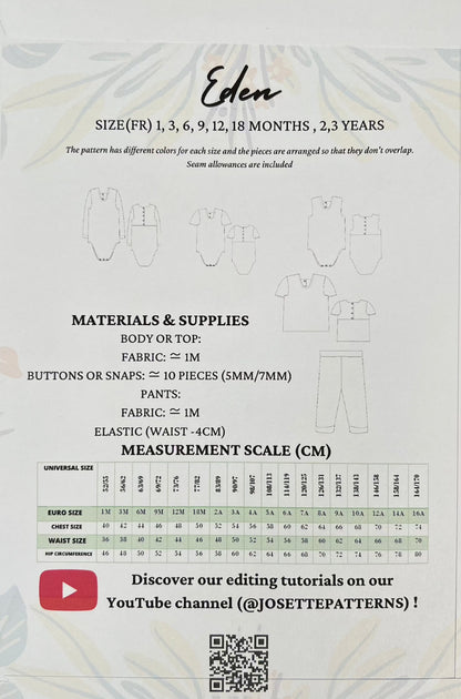 Eden - Baby Set - Josette Patterns