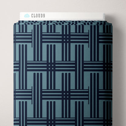 Rami - Blue - Amy MacCready - Elegant Estuaries - Cloud 9 Fabrics - Duck Canvas