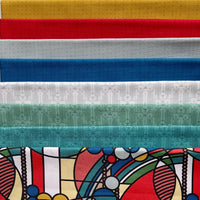 March Balloons - Design B - Ochre - Frank Lloyd Wright - Cloud 9 Fabrics - Poplin