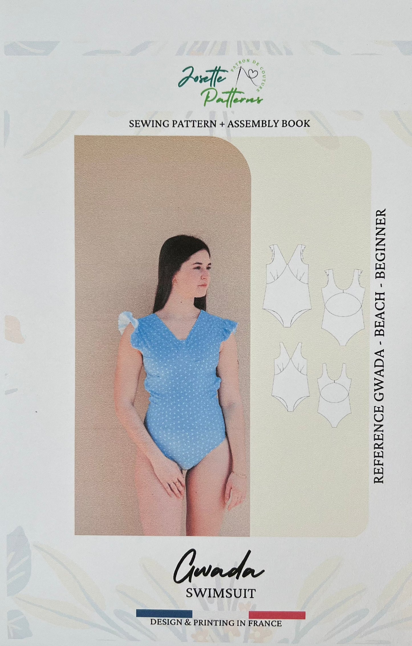 Gwada - Womens Swimsuit - Josette Patterns