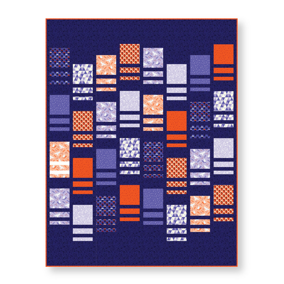 Little Fox - Navy - Jojulein Design - Foxwood - Cloud 9 Fabrics - Organic Cotton Poplin