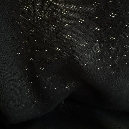 Delicate Diamonds Pointelle Knit Fabric - Organic Cotton - Good Night
