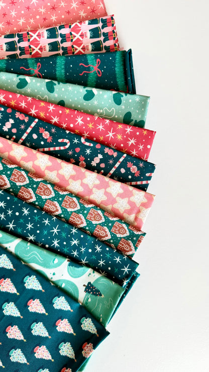 Afternoon Ice Skating - Bright Holiday - Charla Pettingill - Cloud 9 Fabrics - Poplin