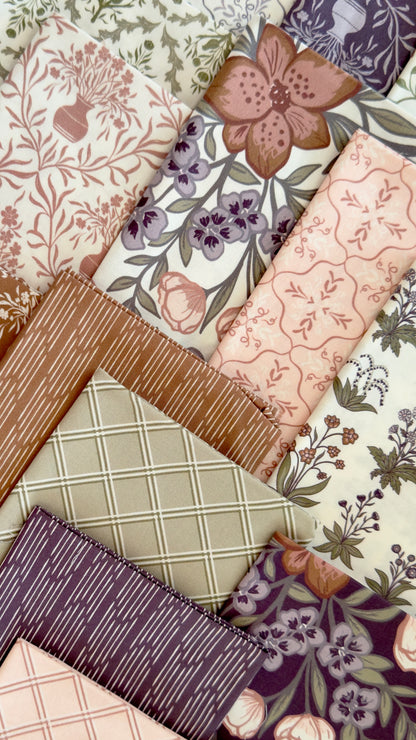 Frosted Lattice - Terracotta - Lisee Ree Designs - Midwinter Memories - Cloud 9 Fabrics - Organic Cotton Poplin