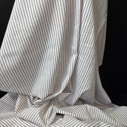 Parallel Lines Stone  - Bagru Indian Cotton Screen Print