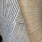 Modern Weave Black/Parchment + Sahara Lines Gold - Quilted Bagru Indian Cotton Block Print (Reversible)