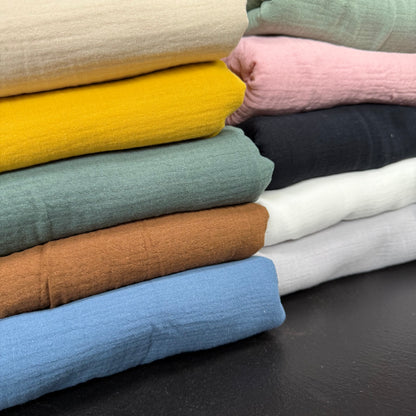 Organic Cotton Double Gauze - Silver Cloud