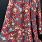 Rust Red Flora - Bagru Indian Cotton Block Print