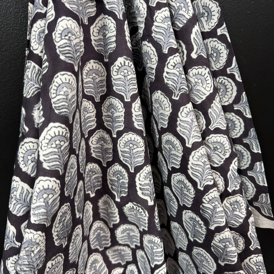 Indigo Cloud - Bagru Indian Cotton Block Print