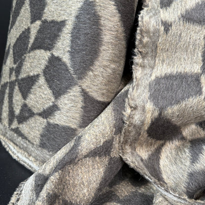 Shadow Mosaic 100% Alpaca Wool Coating - Made in Italy