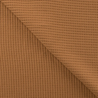 Cotton Waffle Tricot - European Import - Caramel