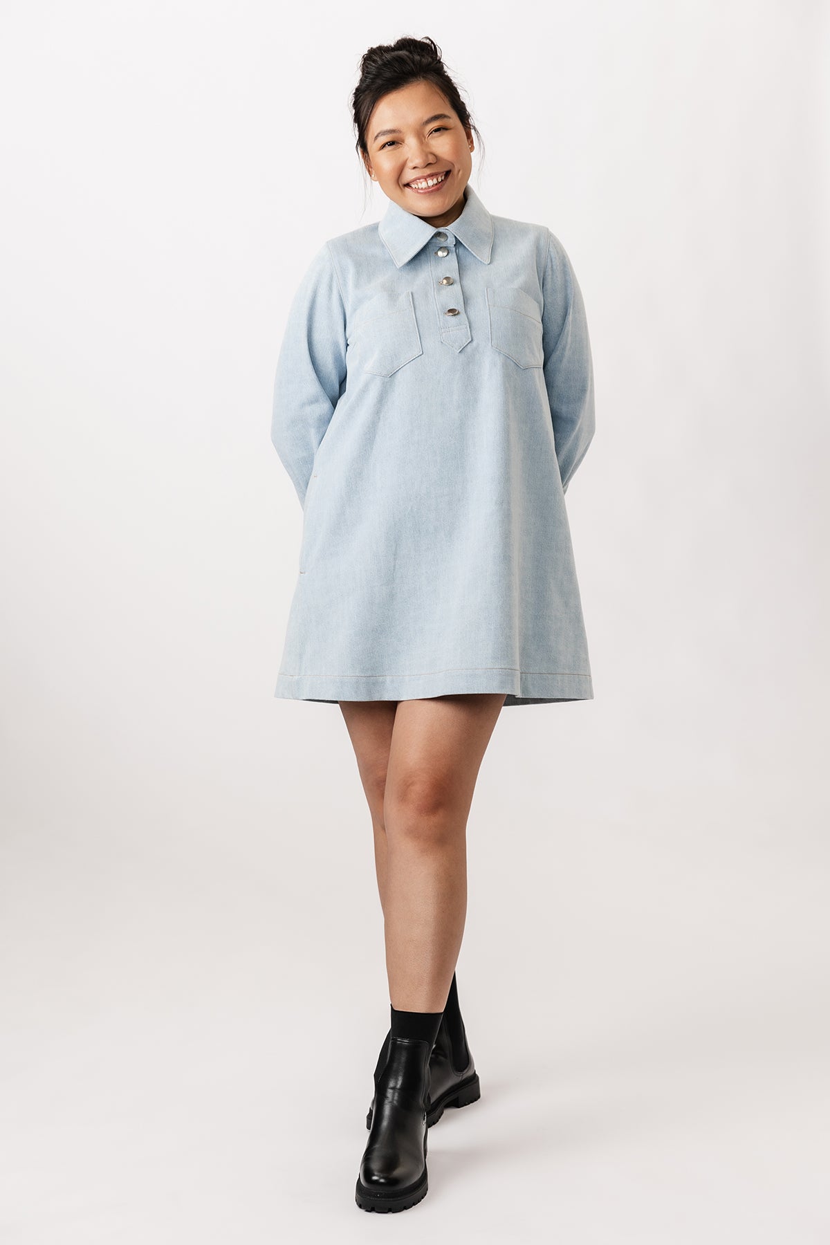 Loviisa Denim Dress - PDF Pattern - Named Clothing