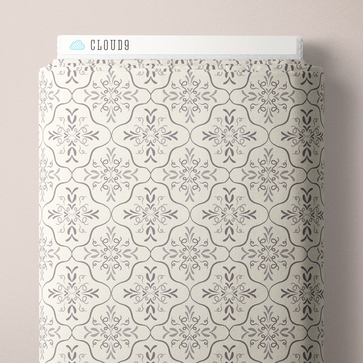 Frosted Lattice - Lilac - Lisee Ree Designs - Midwinter Memories - Cloud 9 Fabrics - Organic Cotton Poplin