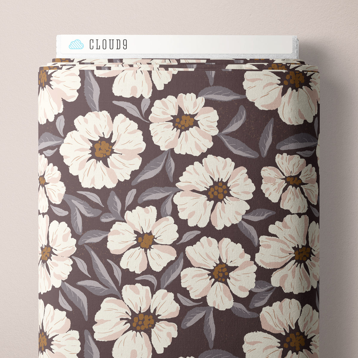 Ground Cover - Plum - Lisee Ree Designs - Midwinter Memories - Cloud 9 Fabrics - Organic Cotton Poplin