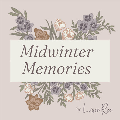 Frosted Lattice - Terracotta - Lisee Ree Designs - Midwinter Memories - Cloud 9 Fabrics - Organic Cotton Poplin