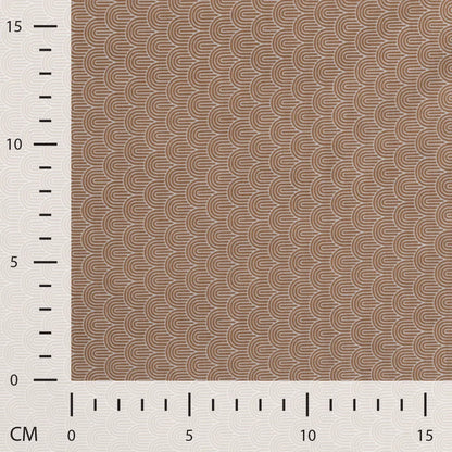 Organic Cotton Stretch Jersey - European Import - Oeko-Tex® - Scales Caramel