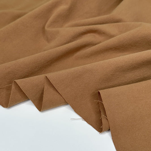 7oz Washed Organic Cotton Canvas - Camel