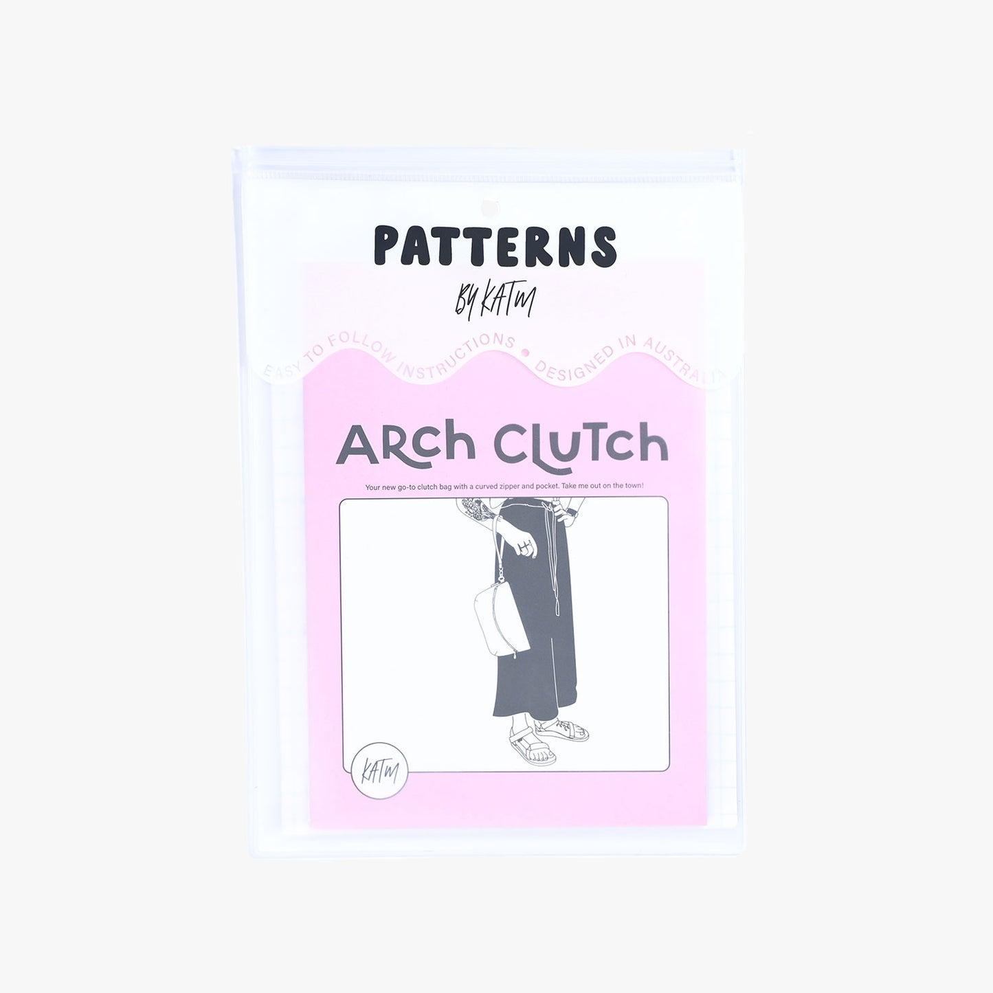 Arch Clutch - Paper Sewing Pattern - Kylie And The Machine