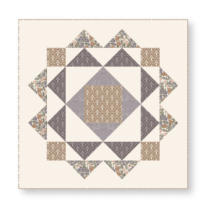 Frosted Lattice - Terracotta - Lisee Ree Designs - Midwinter Memories - Cloud 9 Fabrics - Organic Cotton Poplin