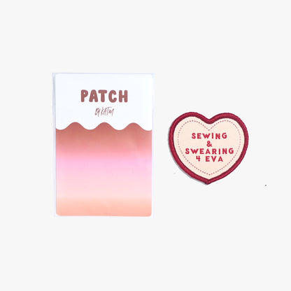 "Swearing & Sewing 4 Eva"- Iron On Patch - Kylie And The Machine