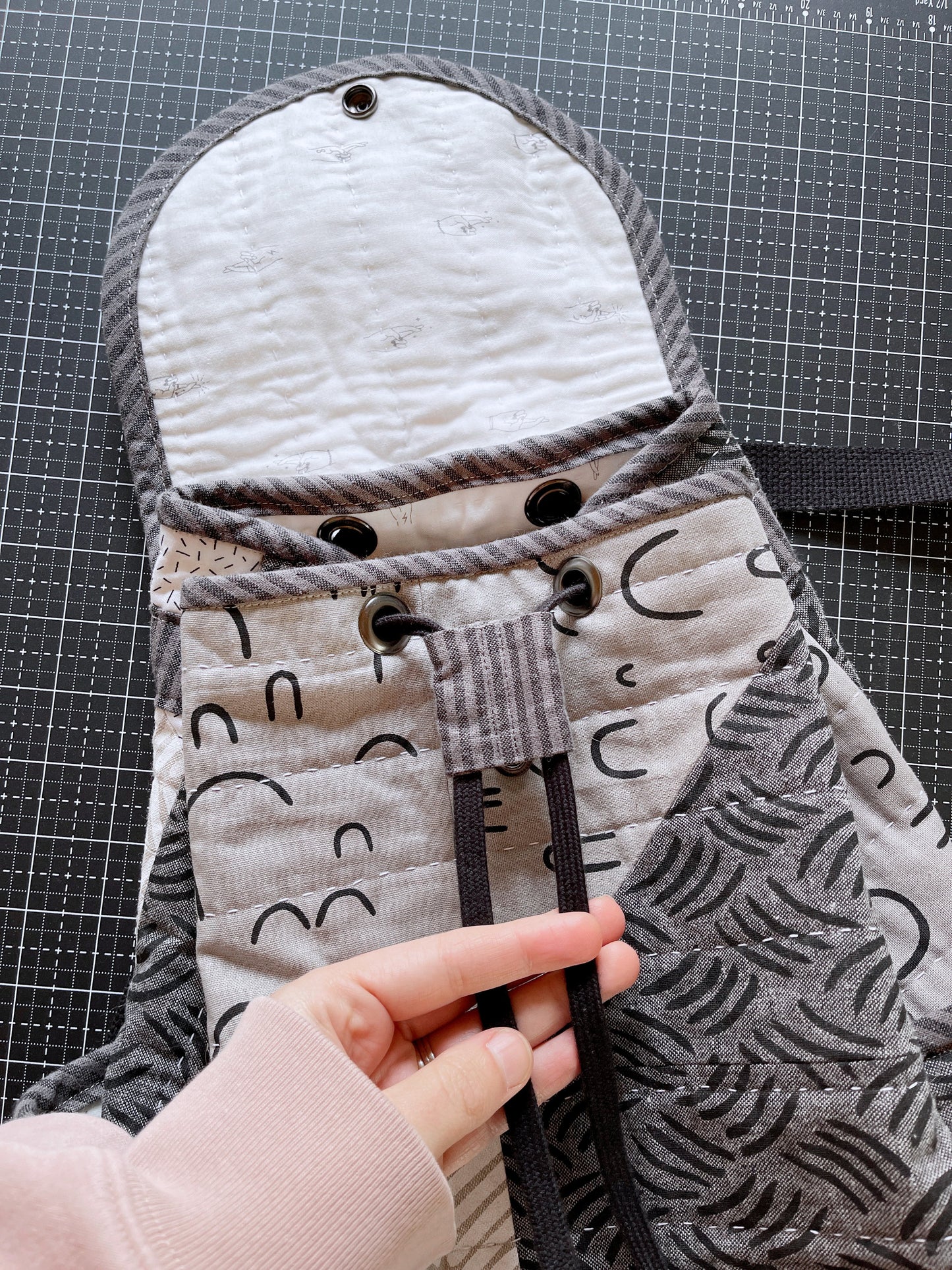 Pembina Backpack Paper Pattern - The Blanket Statement Quilt Co.