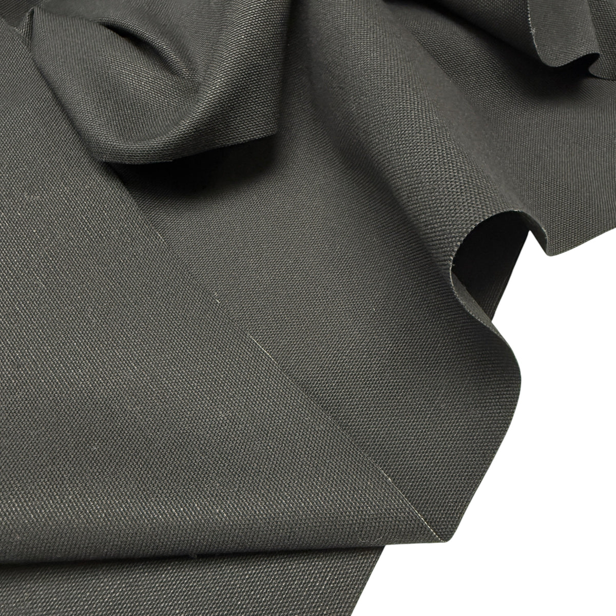 Water Repellent Canvas/Duck - Black (Deadstock)