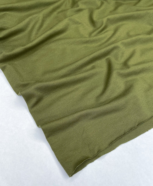 LENZING™ ECOVERO™ Viscose Spandex Jersey - Moss