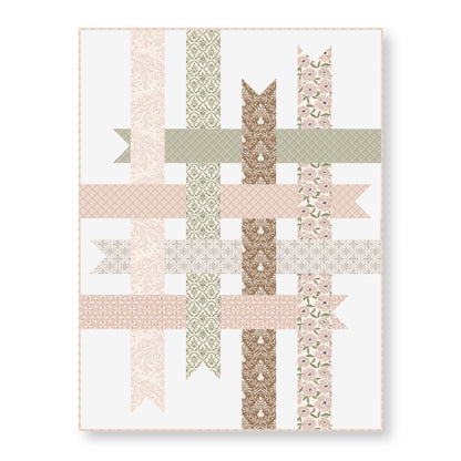 Frosted Lattice - Terracotta - Lisee Ree Designs - Midwinter Memories - Cloud 9 Fabrics - Organic Cotton Poplin
