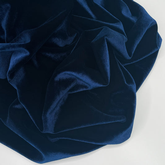 Stretch Velvet - Navy